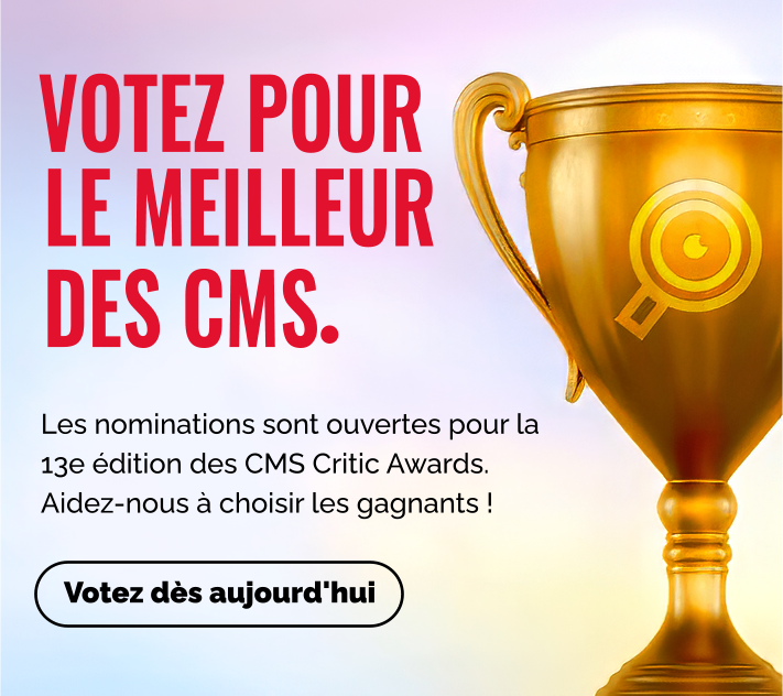 Joomla en lice aux CMS Critic Awards 2024 : Votre vote compte !